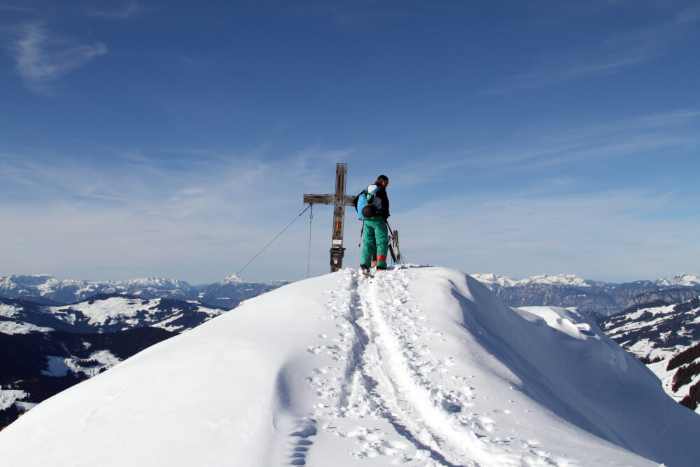 Der Gipfel des Brechhorns - 2032 Meter über dem Meer